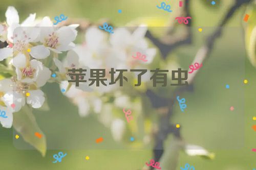 苹果坏了有虫