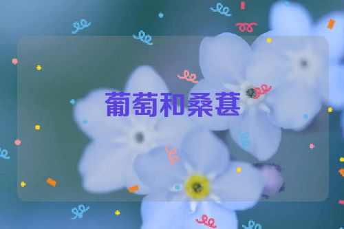 葡萄和桑葚