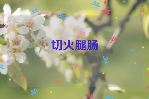 切火腿肠