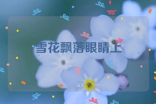 雪花飘落眼睛上