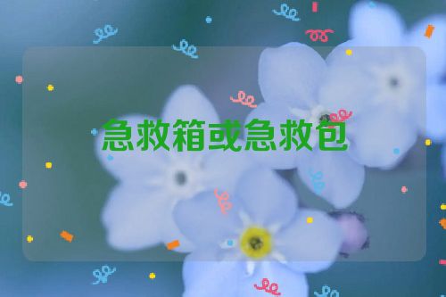 急救箱或急救包