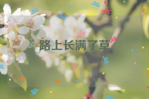 路上长满了草