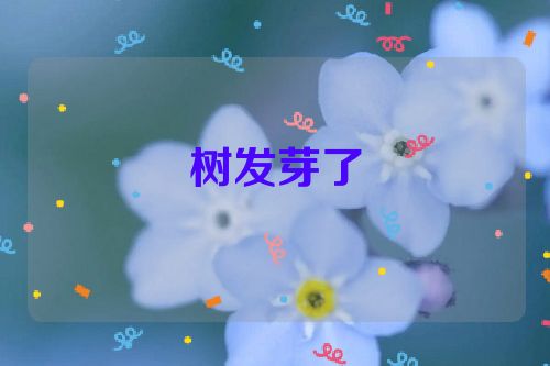 树发芽了