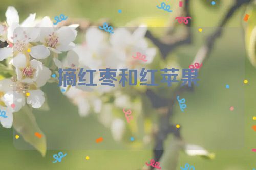 摘红枣和红苹果