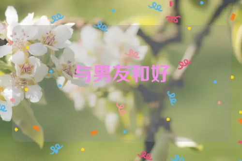 与男友和好