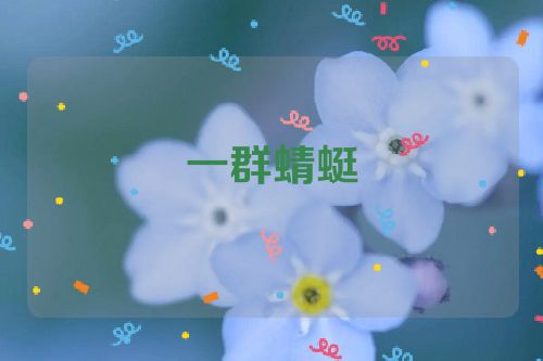 一群蜻蜓