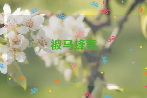 被马蜂蜇