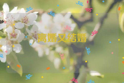 离婚又结婚