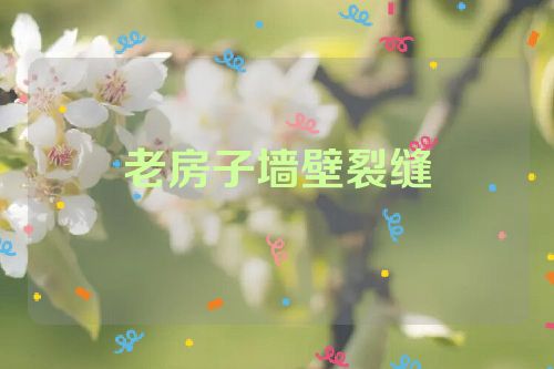 老房子墙壁裂缝