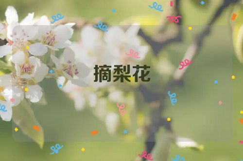 摘梨花