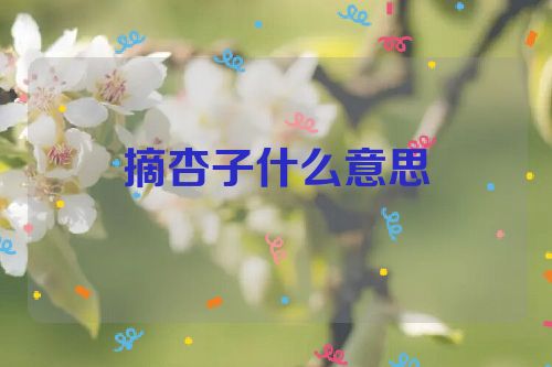 摘杏子什么意思