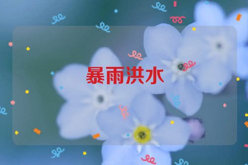 暴雨洪水