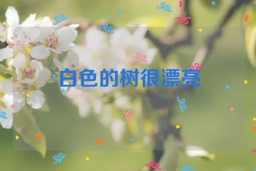 白色的树很漂亮